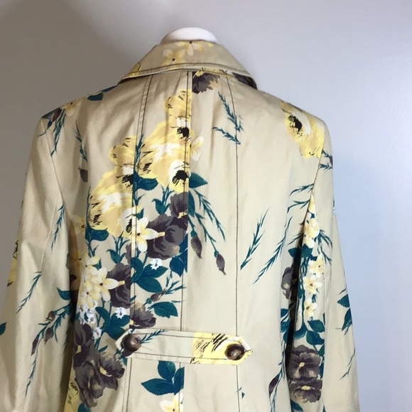 A Line vintage floral trench coat - Picture 7 of 8